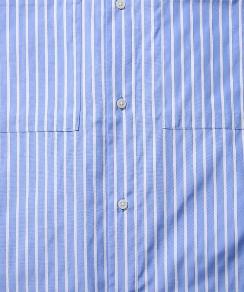 MAISON CLUB(メゾンクラブ)の「【MAISON CLUB】Double Pocket Half Sleeve Shirt(シャツ/ブラウス・メンズ・ブルー系その他/ネイビー系1/サックスブルー系1/ブラック系1/サックスブルー系2・M/L)」の11枚目の写真