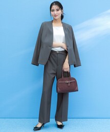 ウーステッドエステル ワイドパンツ