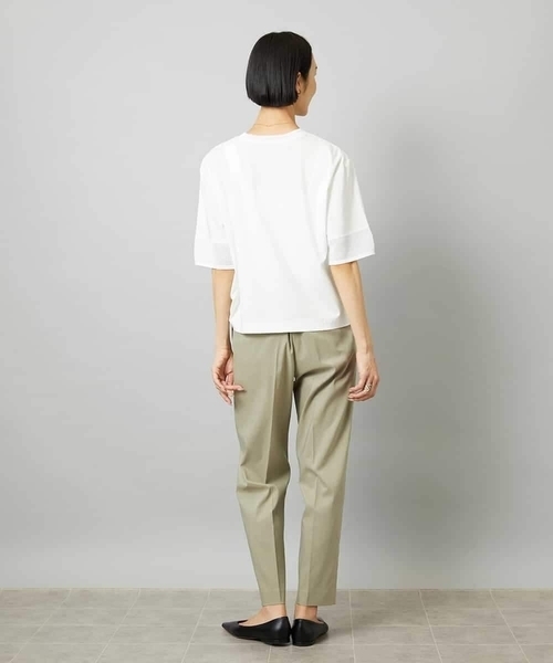 MICHEL KLEIN(ミッシェル・クラン)の「袖口メッシュプルオーバー(Tシャツ/カットソー・レディース・ホワイト/ブルー/ブラック・40/38)」の17枚目の写真
