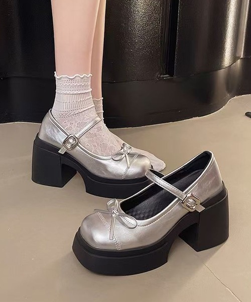 【BULLE&POP】メリージェーンパンプス70%オフ！定価￥28,600 セール】メリージェーンリボンパンプス（パンプス）｜Songe（ソンジュ