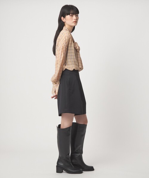 EMMEL REFINES（エメルリファインズ）の「＜EMMEL REFINES＞EM タックポケット ショートパンツ（スラックス・レディース・ピンク/ブラック・M/S）」の7枚目の写真