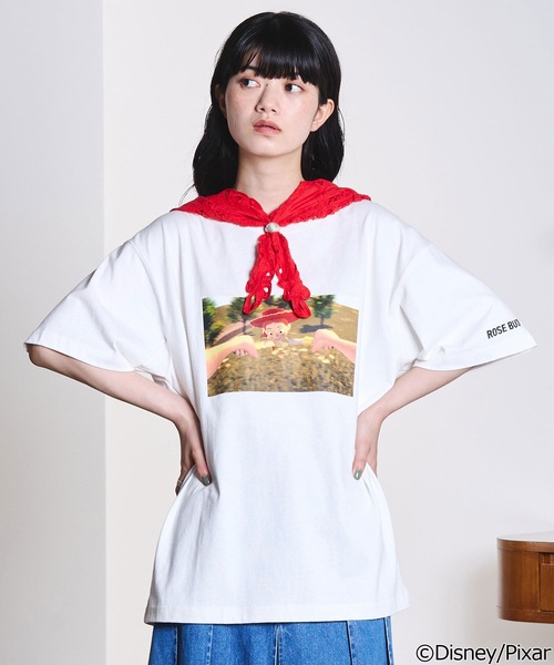 ROSE BUD(ローズバッド)の「TOY STORY / JESSIE / PHOTO S/S TEE(Tシャツ/カットソー・レディース・ホワイト/チャコール・ONE SIZE)」の1枚目の写真
