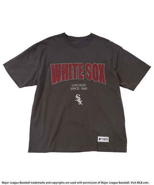 BACK TO THE FIELD(バック トゥー ザ フィールド)の「【MLB】Rhinestone-Embellished Tee(Tシャツ/カットソー・メンズ・レッド系/ブルー系/ブラック系・MEDIUM/XL/LARGE)」の4枚目の写真