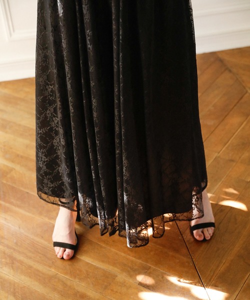 MIELI INVARIANT(ミエリインヴァリアント)の「Pomping Lace W Flare Pants(その他パンツ・レディース・ブラック/ベージュ/ホワイト系その他・SMALL/MEDIUM)」の14枚目の写真