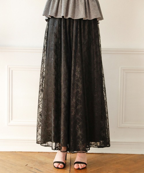 MIELI INVARIANT(ミエリインヴァリアント)の「Pomping Lace W Flare Pants(その他パンツ・レディース・ブラック/ベージュ/ホワイト系その他・SMALL/MEDIUM)」の15枚目の写真