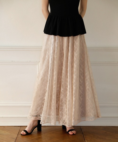 MIELI INVARIANT(ミエリインヴァリアント)の「Pomping Lace W Flare Pants(その他パンツ・レディース・ブラック/ベージュ/ホワイト系その他・SMALL/MEDIUM)」の18枚目の写真