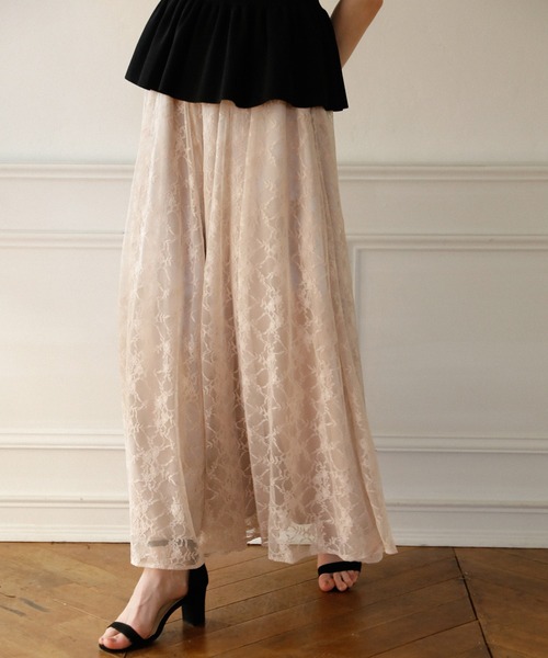 MIELI INVARIANT(ミエリインヴァリアント)の「Pomping Lace W Flare Pants(その他パンツ・レディース・ブラック/ベージュ/ホワイト系その他・SMALL/MEDIUM)」の19枚目の写真
