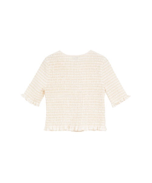 CLANE(クラネ)の「SHIRRING HALF SLEEVE BLOUSE 10122-4253(Tシャツ/カットソー・メンズ・ブラック・2)」の10枚目の写真