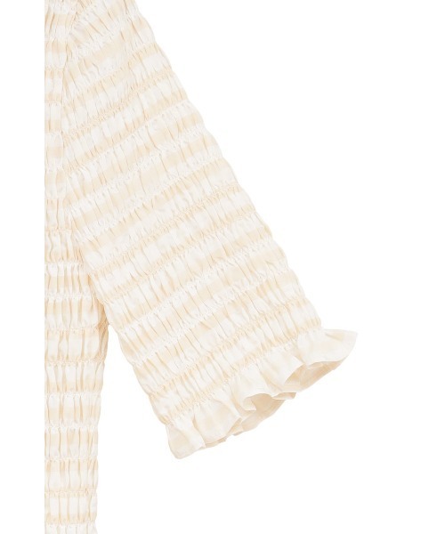 CLANE(クラネ)の「SHIRRING HALF SLEEVE BLOUSE 10122-4253(Tシャツ/カットソー・メンズ・ブラック・2)」の12枚目の写真