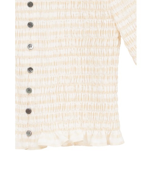 CLANE(クラネ)の「SHIRRING HALF SLEEVE BLOUSE 10122-4253(Tシャツ/カットソー・メンズ・ブラック・2)」の13枚目の写真