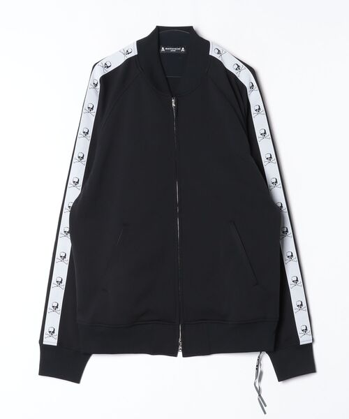 mastermind JAPAN(マスターマインド)の「TAPED BOMBER NACKTRACK JACKET(その他アウター・メンズ・ブラック系その他2/ブラック系その他・XL)」の1枚目の写真