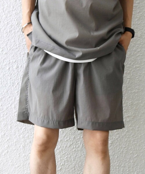 SHIPS any（シップス エニィ）の「SHIPS any:〈接触冷感/UVカット〉VEILICE イージーショーツ(セットアップ対応)◇（その他パンツ・メンズ・ライトグレー/チャコールグレー/オリーブ・X-LARGE/LARGE/MEDIUM）」の6枚目の写真