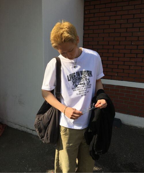 MINDBRIDGE(マインドブリッジ)の「ドゥグッド_グラフィックヴィンテージオーバーサイズ半袖Tシャツ(Tシャツ/カットソー・メンズ・ホワイト・100/105/95)」の12枚目の写真