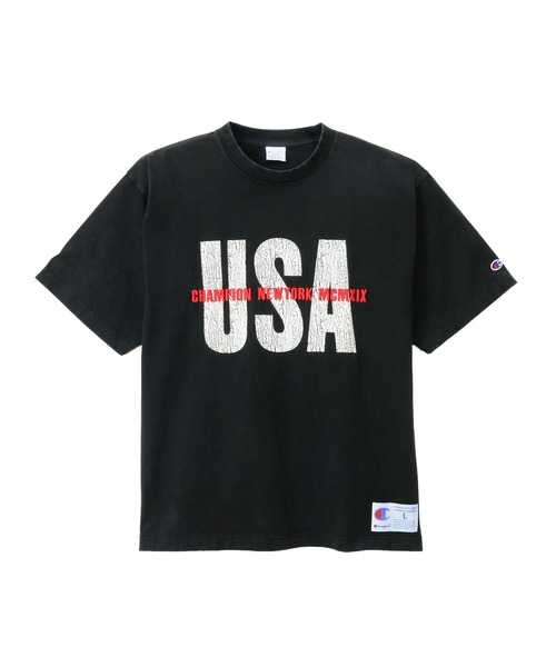 Champion(チャンピオン)の「【Champion/チャンピオン】メンズ アクションスタイル ショートスリーブTシャツ(Tシャツ/カットソー・メンズ・ライトパープル/ブラック/ネイビー/ライトブラウン・LARGE/X-LARGE/MEDIUM)」の2枚目の写真