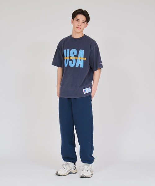 Champion(チャンピオン)の「【Champion/チャンピオン】メンズ アクションスタイル ショートスリーブTシャツ(Tシャツ/カットソー・メンズ・ライトパープル/ブラック/ネイビー/ライトブラウン・LARGE/X-LARGE/MEDIUM)」の8枚目の写真