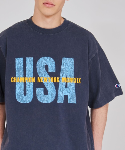 Champion(チャンピオン)の「【Champion/チャンピオン】メンズ アクションスタイル ショートスリーブTシャツ(Tシャツ/カットソー・メンズ・ライトパープル/ブラック/ネイビー/ライトブラウン・LARGE/X-LARGE/MEDIUM)」の5枚目の写真