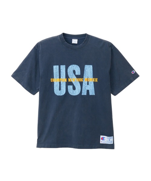 Champion(チャンピオン)の「【Champion/チャンピオン】メンズ アクションスタイル ショートスリーブTシャツ(Tシャツ/カットソー・メンズ・ライトパープル/ブラック/ネイビー/ライトブラウン・LARGE/X-LARGE/MEDIUM)」の11枚目の写真