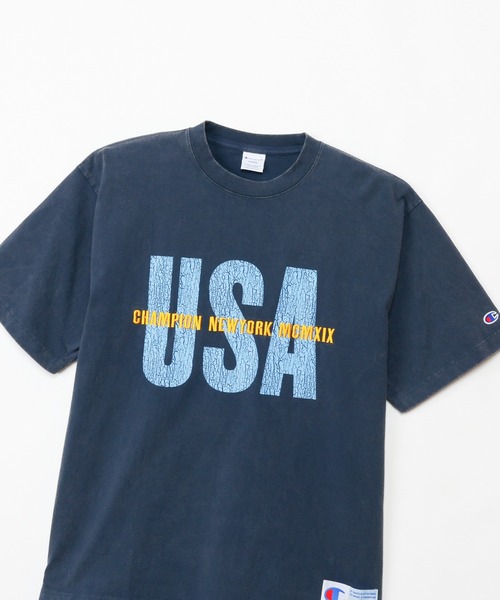 Champion(チャンピオン)の「【Champion/チャンピオン】メンズ アクションスタイル ショートスリーブTシャツ(Tシャツ/カットソー・メンズ・ライトパープル/ブラック/ネイビー/ライトブラウン・LARGE/X-LARGE/MEDIUM)」の13枚目の写真