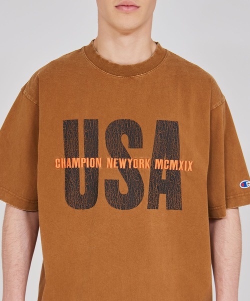 Champion(チャンピオン)の「【Champion/チャンピオン】メンズ アクションスタイル ショートスリーブTシャツ(Tシャツ/カットソー・メンズ・ライトパープル/ブラック/ネイビー/ライトブラウン・LARGE/X-LARGE/MEDIUM)」の22枚目の写真