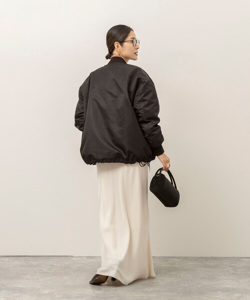 MAQWEL(マクウェル)の「【TAION別注/タイオン】MA-1ダウン(ダウンジャケット/コート・レディース・ブラック・FREE)」の9枚目の写真