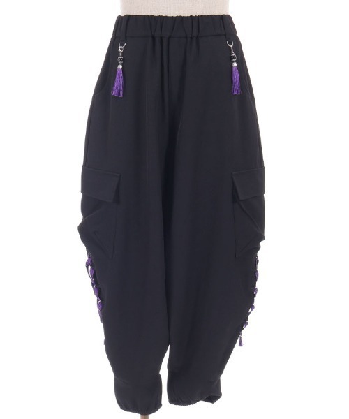 REZEN(リゼン)の「レースアップ×タッセルパンツ(その他パンツ・メンズ・ローズ/ブルーパープル/レッドパープル・MEDIUM/LARGE/SMALL)」の17枚目の写真