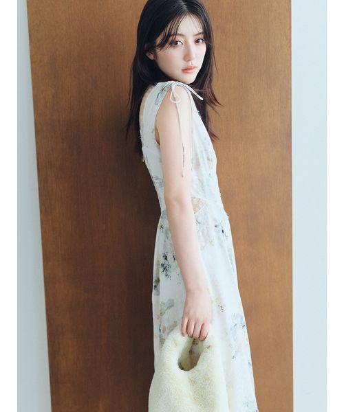 SNIDEL(スナイデル)の「レーストリムバリエワンピース(ワンピース・レディース・ブルー/アイボリー/グレー・0/1)」の7枚目の写真