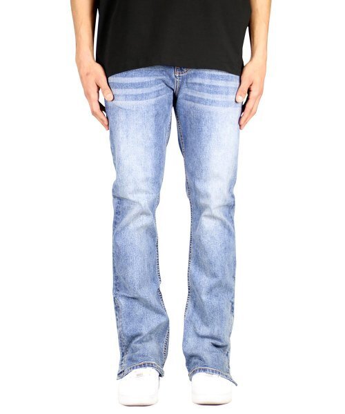 HYPER DENIM(ハイパーデニム)の「ミッドナイトブルーフレアジッパージーンズ(デニムパンツ・メンズ・その他・SMALL/X-SMALL/X-LARGE/LARGE/MEDIUM)」の1枚目の写真