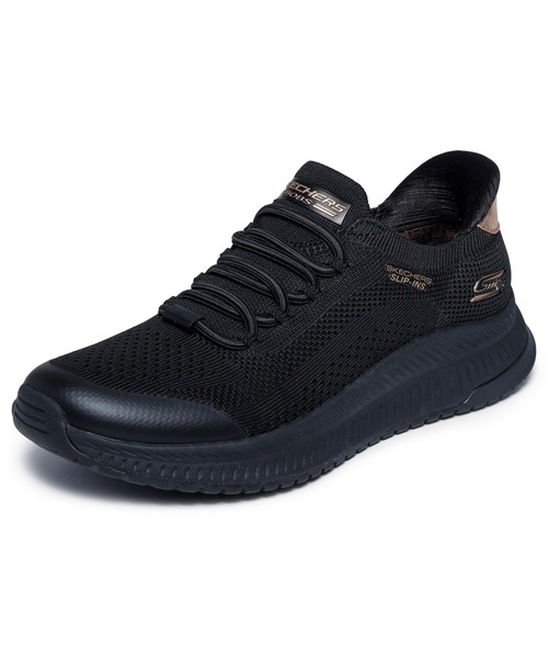 SKECHERS(スケッチャーズ)の「ハンズフリー スリップインズ:ボブス スクワッド 4 - ダイアー ステップ(スニーカー・レディース・オフホワイト/バーガンディー/ブラック・23cm/23.5cm/24cm/24.5cm)」の2枚目の写真