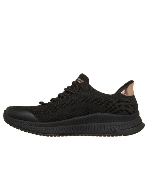 SKECHERS(スケッチャーズ)の「ハンズフリー スリップインズ:ボブス スクワッド 4 - ダイアー ステップ(スニーカー・レディース・オフホワイト/バーガンディー/ブラック・23cm/23.5cm/24cm/24.5cm)」の4枚目の写真
