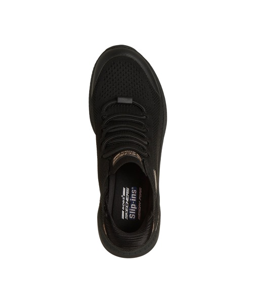 SKECHERS(スケッチャーズ)の「ハンズフリー スリップインズ:ボブス スクワッド 4 - ダイアー ステップ(スニーカー・レディース・オフホワイト/バーガンディー/ブラック・23cm/23.5cm/24cm/24.5cm)」の7枚目の写真
