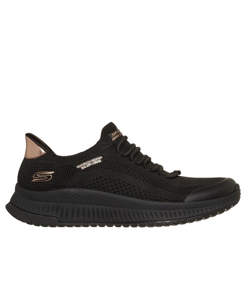 SKECHERS(スケッチャーズ)の「ハンズフリー スリップインズ:ボブス スクワッド 4 - ダイアー ステップ(スニーカー・レディース・オフホワイト/バーガンディー/ブラック・23cm/23.5cm/24cm/24.5cm)」の8枚目の写真