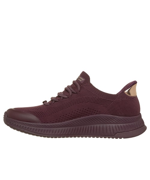 SKECHERS(スケッチャーズ)の「ハンズフリー スリップインズ:ボブス スクワッド 4 - ダイアー ステップ(スニーカー・レディース・オフホワイト/バーガンディー/ブラック・23cm/23.5cm/24cm/24.5cm)」の9枚目の写真