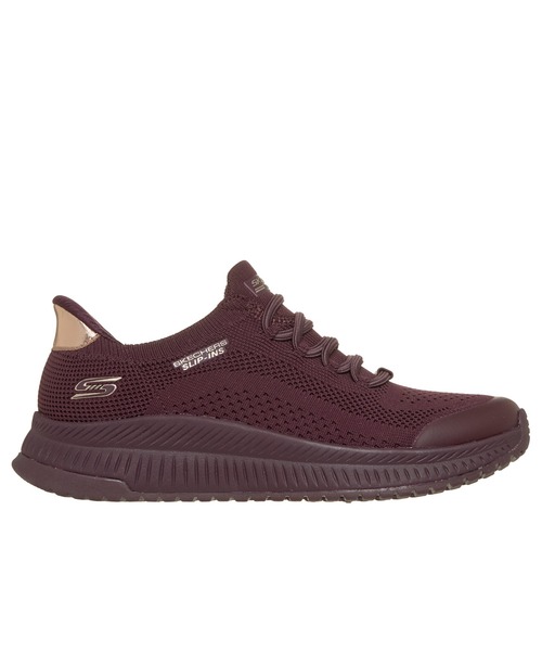SKECHERS(スケッチャーズ)の「ハンズフリー スリップインズ:ボブス スクワッド 4 - ダイアー ステップ(スニーカー・レディース・オフホワイト/バーガンディー/ブラック・23cm/23.5cm/24cm/24.5cm)」の13枚目の写真