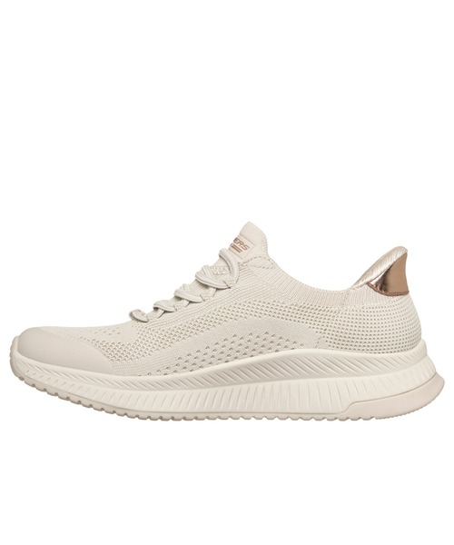 SKECHERS(スケッチャーズ)の「ハンズフリー スリップインズ:ボブス スクワッド 4 - ダイアー ステップ(スニーカー・レディース・オフホワイト/バーガンディー/ブラック・23cm/23.5cm/24cm/24.5cm)」の14枚目の写真