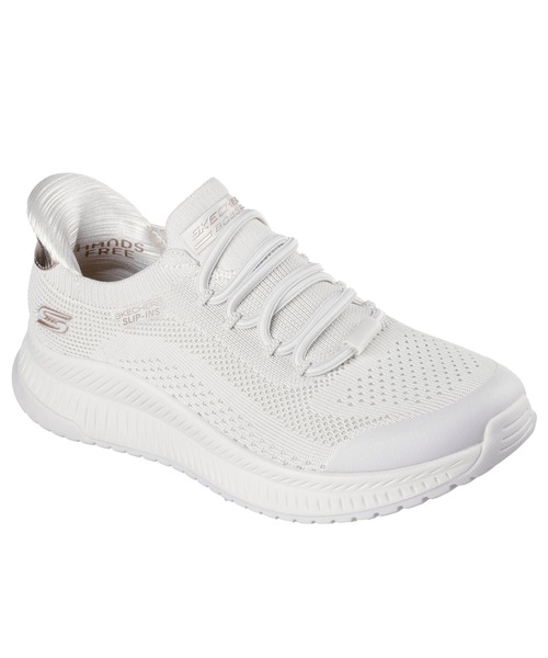 SKECHERS(スケッチャーズ)の「ハンズフリー スリップインズ:ボブス スクワッド 4 - ダイアー ステップ(スニーカー・レディース・オフホワイト/バーガンディー/ブラック・23cm/23.5cm/24cm/24.5cm)」の15枚目の写真