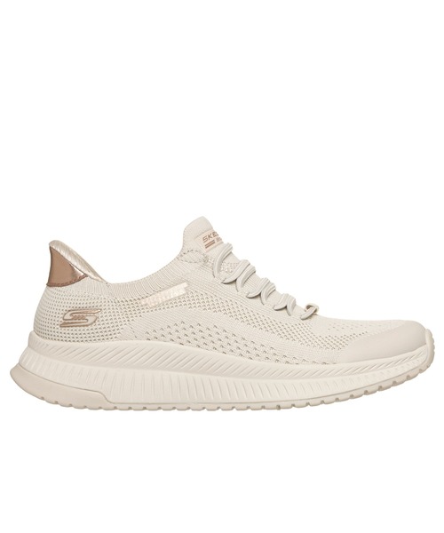 SKECHERS(スケッチャーズ)の「ハンズフリー スリップインズ:ボブス スクワッド 4 - ダイアー ステップ(スニーカー・レディース・オフホワイト/バーガンディー/ブラック・23cm/23.5cm/24cm/24.5cm)」の18枚目の写真
