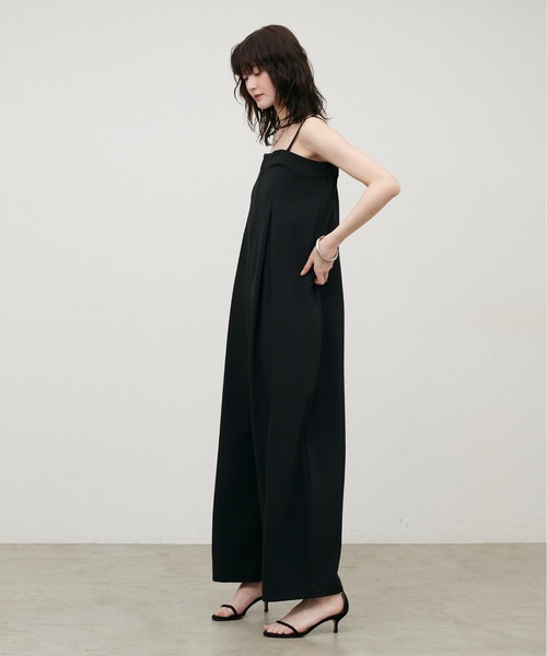 LARUTA(ラルータ)の「【LARUTA】2WAYタックサロペ(サロペット/オーバーオール・レディース・ブラック/モカ・MEDIUM/LARGE)」の4枚目の写真