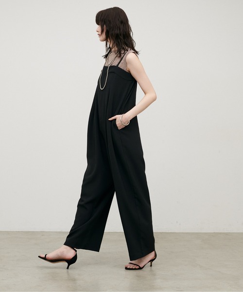 LARUTA(ラルータ)の「【LARUTA】2WAYタックサロペ(サロペット/オーバーオール・レディース・ブラック/モカ・MEDIUM/LARGE)」の11枚目の写真