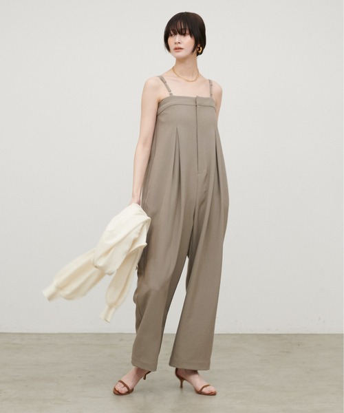 LARUTA(ラルータ)の「【LARUTA】2WAYタックサロペ(サロペット/オーバーオール・レディース・ブラック/モカ・MEDIUM/LARGE)」の16枚目の写真