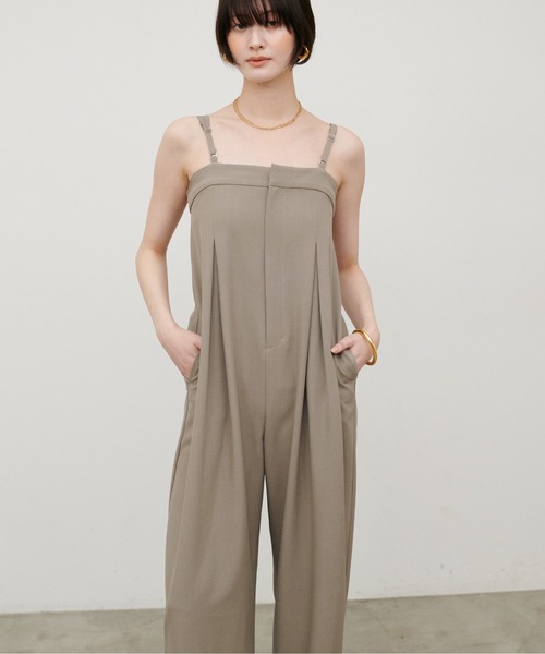 LARUTA(ラルータ)の「【LARUTA】2WAYタックサロペ(サロペット/オーバーオール・レディース・ブラック/モカ・MEDIUM/LARGE)」の19枚目の写真