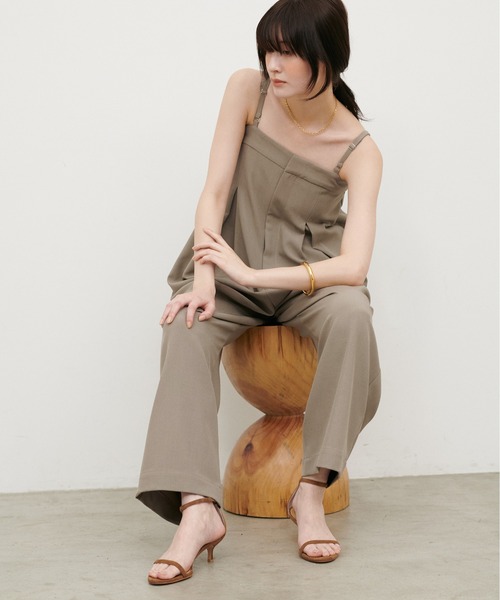 LARUTA(ラルータ)の「【LARUTA】2WAYタックサロペ(サロペット/オーバーオール・レディース・ブラック/モカ・MEDIUM/LARGE)」の21枚目の写真