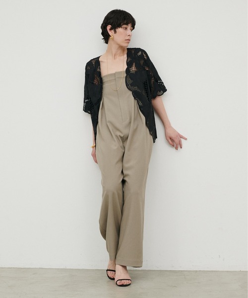 LARUTA(ラルータ)の「【LARUTA】2WAYタックサロペ(サロペット/オーバーオール・レディース・ブラック/モカ・MEDIUM/LARGE)」の15枚目の写真
