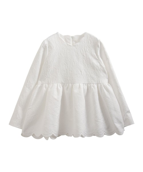 Fit more(フィットモア)の「裾ダブルスカラップ刺繍トップス(その他トップス・レディース・ホワイト/ライトブルー/ネイビー・FREE)」の22枚目の写真