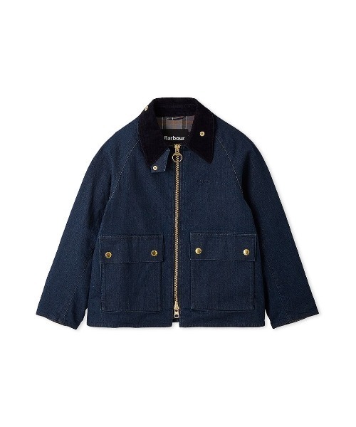 Barbour(バブアー)の「公式ショップ限定|【CRAWLEY / クロウリー】デニムジャケット Japan Exclusive(レディース)(ブルゾン・レディース・インディゴブルー/グレー/オフホワイト・SMALL/MEDIUM/LARGE)」の1枚目の写真