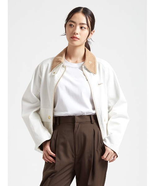 Barbour(バブアー)の「公式ショップ限定|【CRAWLEY / クロウリー】デニムジャケット Japan Exclusive(レディース)(ブルゾン・レディース・インディゴブルー/グレー/オフホワイト・SMALL/MEDIUM/LARGE)」の7枚目の写真