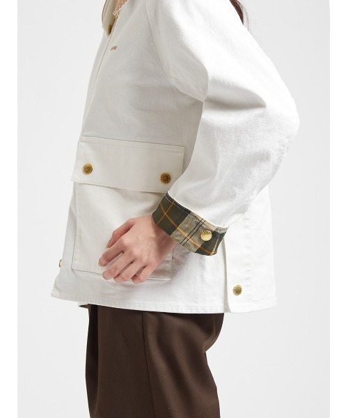 Barbour(バブアー)の「公式ショップ限定|【CRAWLEY / クロウリー】デニムジャケット Japan Exclusive(レディース)(ブルゾン・レディース・インディゴブルー/グレー/オフホワイト・SMALL/MEDIUM/LARGE)」の10枚目の写真