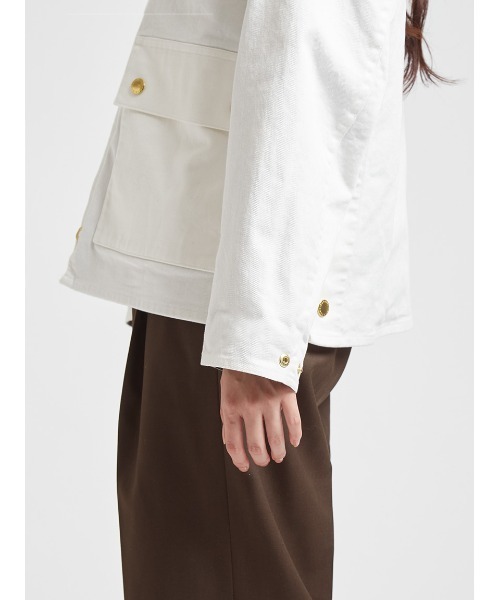 Barbour(バブアー)の「公式ショップ限定|【CRAWLEY / クロウリー】デニムジャケット Japan Exclusive(レディース)(ブルゾン・レディース・インディゴブルー/グレー/オフホワイト・SMALL/MEDIUM/LARGE)」の11枚目の写真