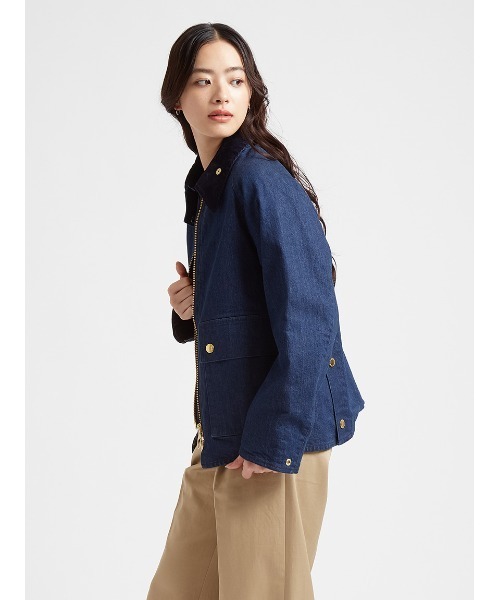 Barbour(バブアー)の「公式ショップ限定|【CRAWLEY / クロウリー】デニムジャケット Japan Exclusive(レディース)(ブルゾン・レディース・インディゴブルー/グレー/オフホワイト・SMALL/MEDIUM/LARGE)」の22枚目の写真