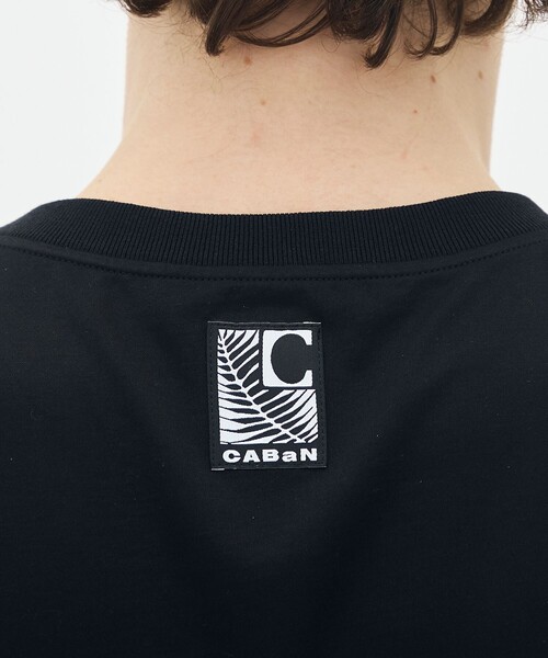caban(キャバン)の「スビンコットン TULIP BLOOMTシャツ(Tシャツ/カットソー・メンズ・ホワイト系その他/ブラック系その他・S/M/L)」の8枚目の写真