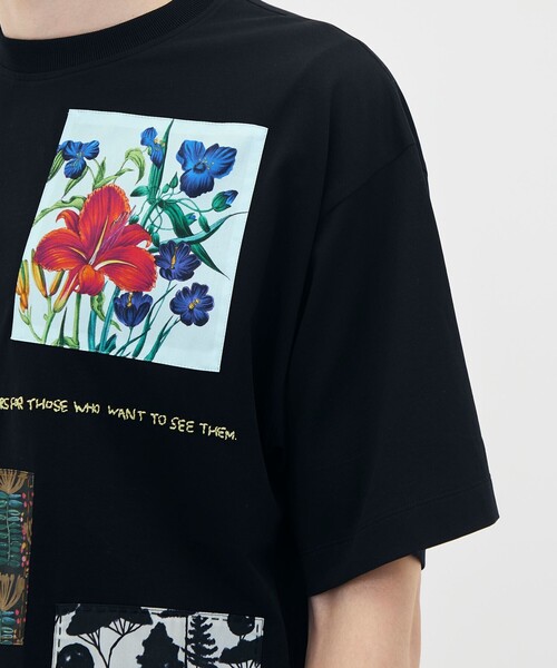 caban(キャバン)の「スビンコットン TULIP BLOOMTシャツ(Tシャツ/カットソー・メンズ・ホワイト系その他/ブラック系その他・S/M/L)」の9枚目の写真